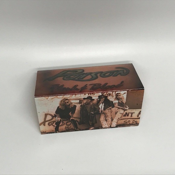 Poison Flesh & Blood Cassette ∙ 80s Hard Rock ∙ Classic Hair Band - Picture 3 of 9